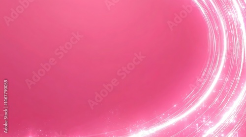 Abstract pink background with glowing lines