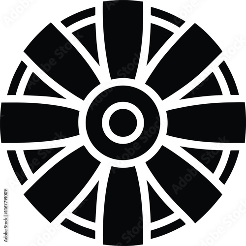 industrial fan icon vector illustration