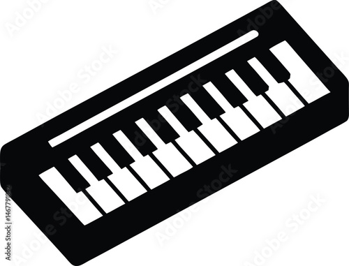 keyboard with backlight keys icon vector illustration