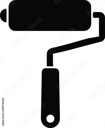 paint roller icon vector illustration