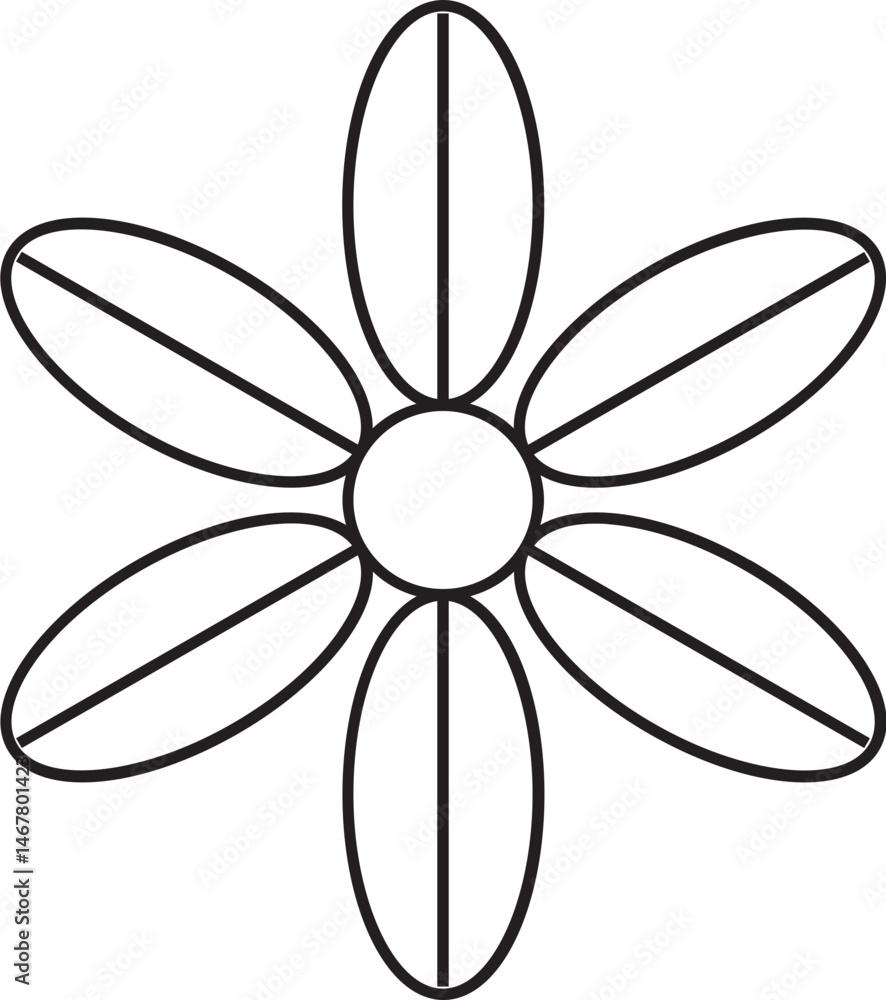Flower Outline Flower Outline