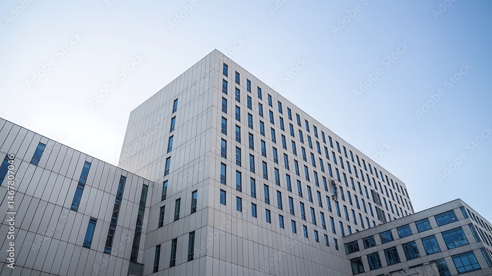 Obraz premium Modern Office Building Architecture In Urban Landscape