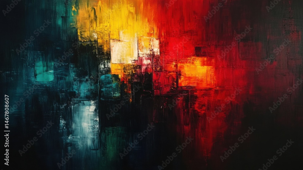 Obraz premium brush stroke abstract canvas art