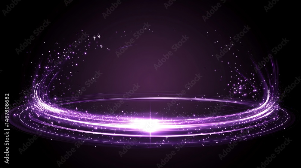 Obraz premium Abstract purple light effect