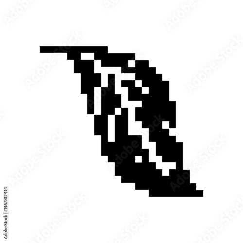 pixel leaf icon