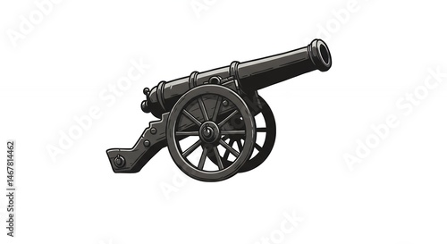 Wallpaper Mural Antique cannon on wheels Torontodigital.ca