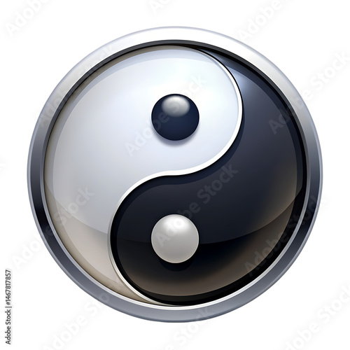 Yin Yang Symbol: High-Resolution Image