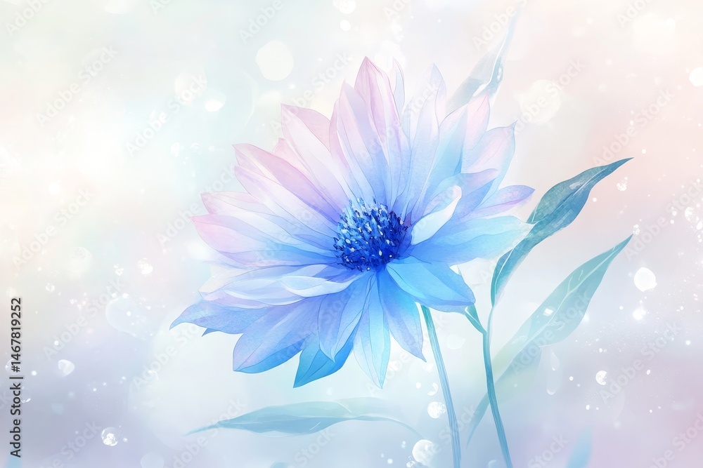 Obraz premium Delicate pastel flower in soft light and color.