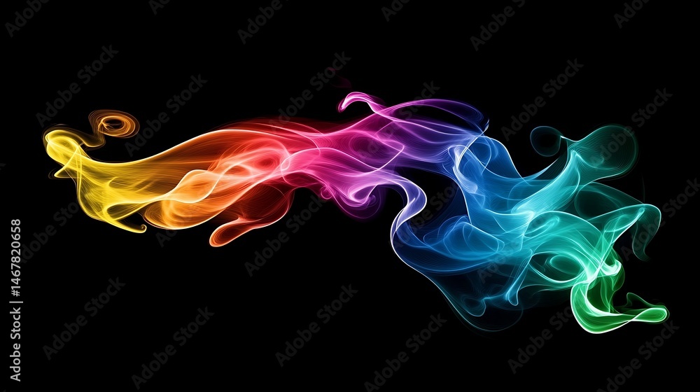 Abstract rainbow smoke design (2) Abstract rainbow smoke design (2)