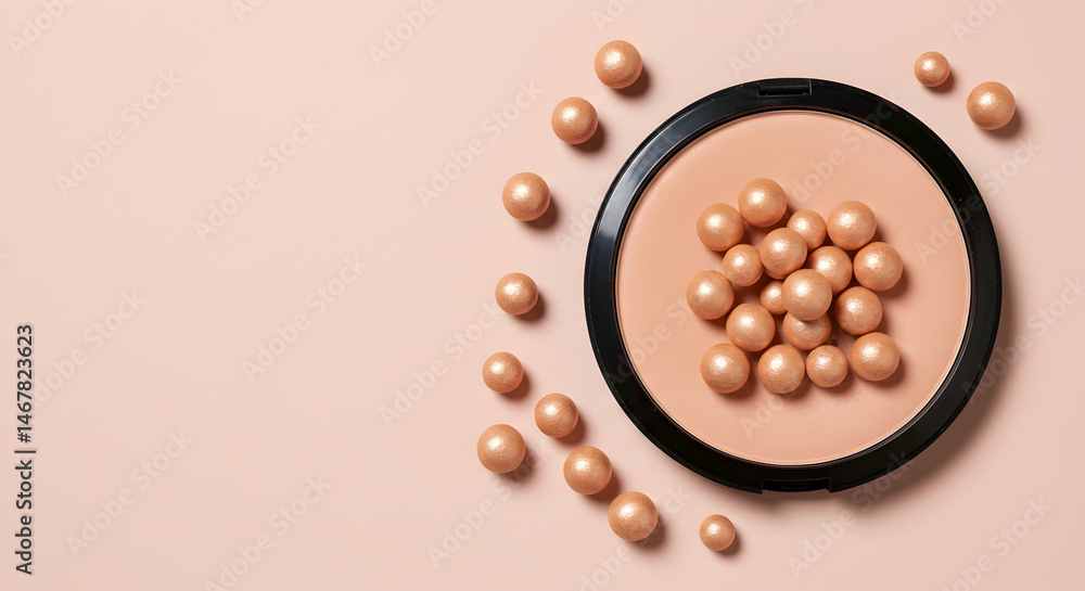 Elegant Makeup Pearls on Soft Background for Beauty and Fashion Elegant Makeup Pearls on Soft Background for Beauty and Fashion