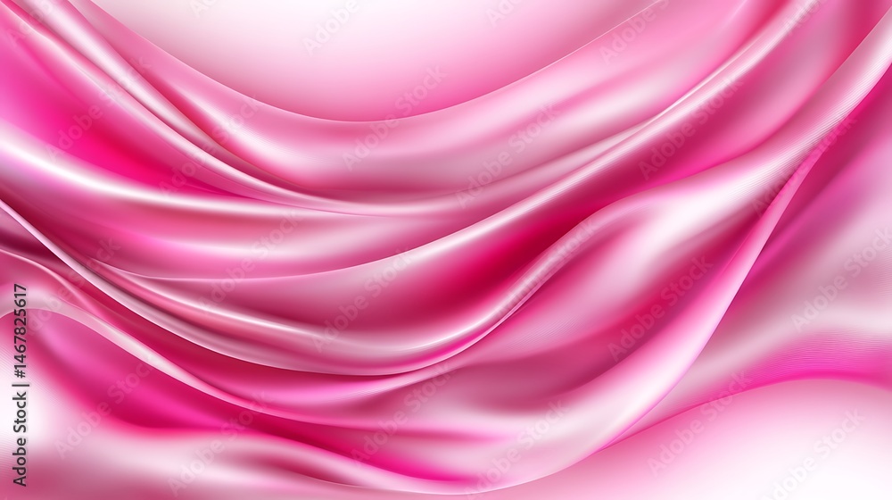 Obraz premium Pink silk draped fabric
