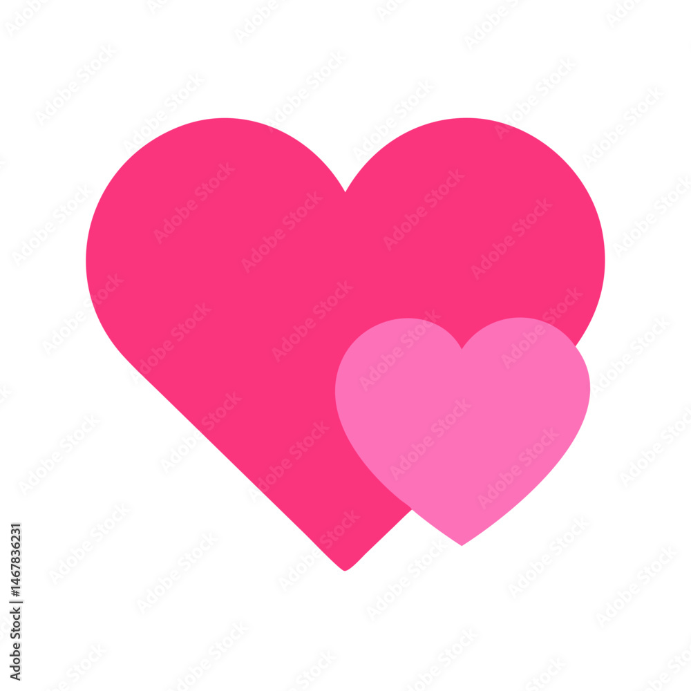 Vibrant Pink Heart Shape Symbolizing Love and Affection in a Playful Design Vibrant Pink Heart Shape Symbolizing Love and Affection in a Playful Design