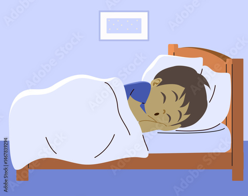 Cartoon illustration of a y...