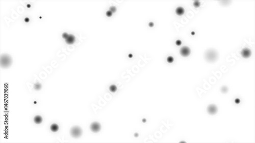 a white background with black dots