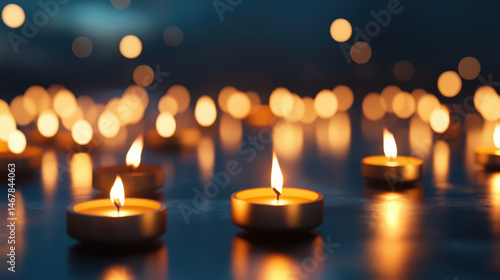 Wallpaper Mural Softly glowing candles illuminate serene setting, creating warm and inviting atmosphere Torontodigital.ca