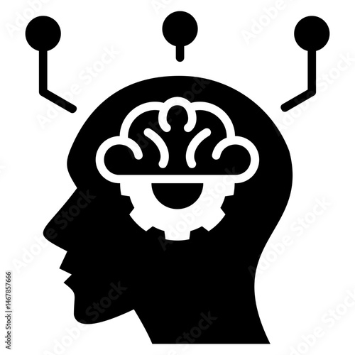 Psychology Glyph Icon