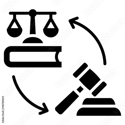 Precedent Glyph Icon
