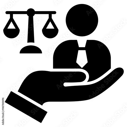 Compliance Manager Glyph Icon