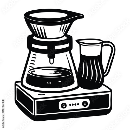 food processor Isolated on white background, logo icons vector illustration