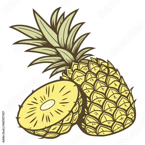 Pineapple Adobe Illustrator Artwork
