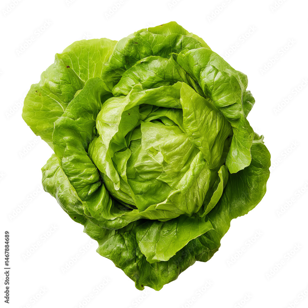 Fresh, vibrant, and appetizing: a head of crisp lettuce, perfect for a healthy meal. The vibrant green leaves showcase the freshness of the vegetable. Fresh, vibrant, and appetizing: a head of crisp lettuce, perfect for a healthy meal. The vibrant green leaves showcase the freshness of the vegetable.