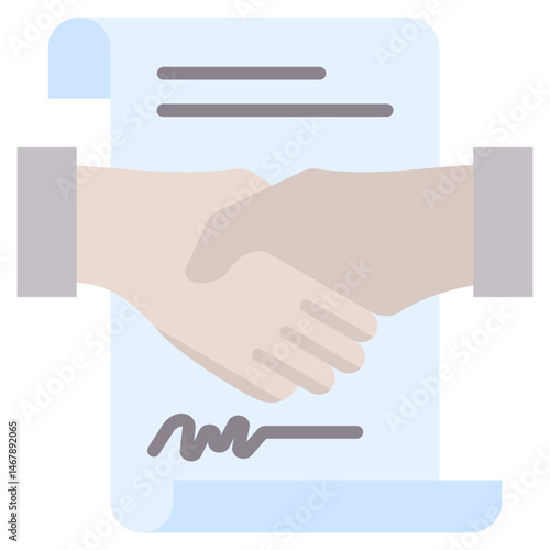 Legal Agreement Flat Icon