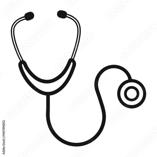 stethoscope isolated on white background