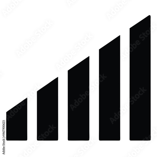 Black bars of increasing height indicate strong connectivity and wireless internet signal