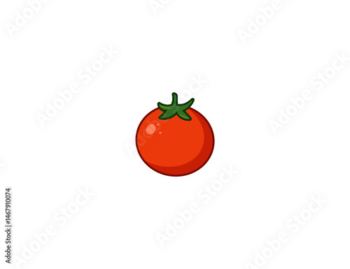 Vector illustration of cartoon tomato