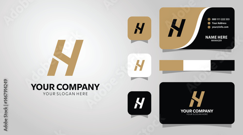 Modern elegant H logo design perfect for branding your business elevate your brand identity now