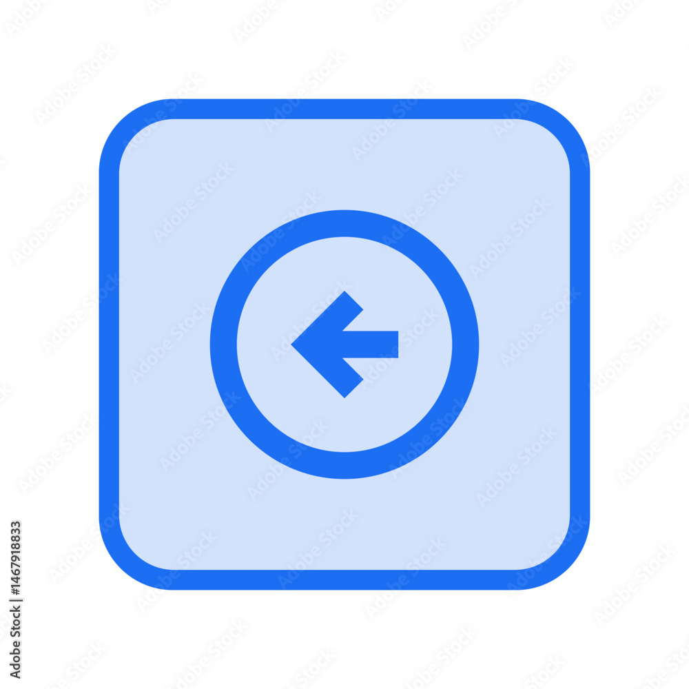 Arrow Circle Left Outlined Icon Arrow Circle Left Outlined Icon