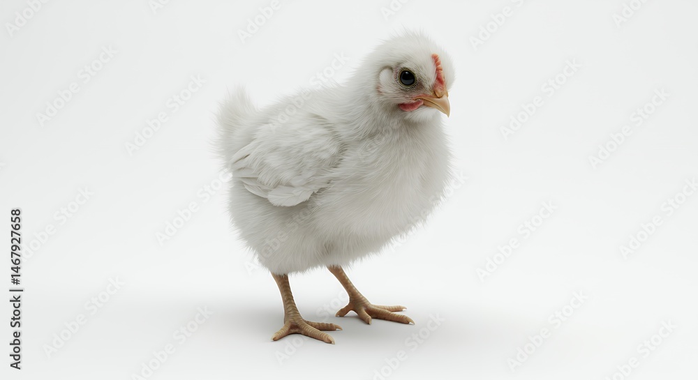 Obraz premium Fluffy white chick