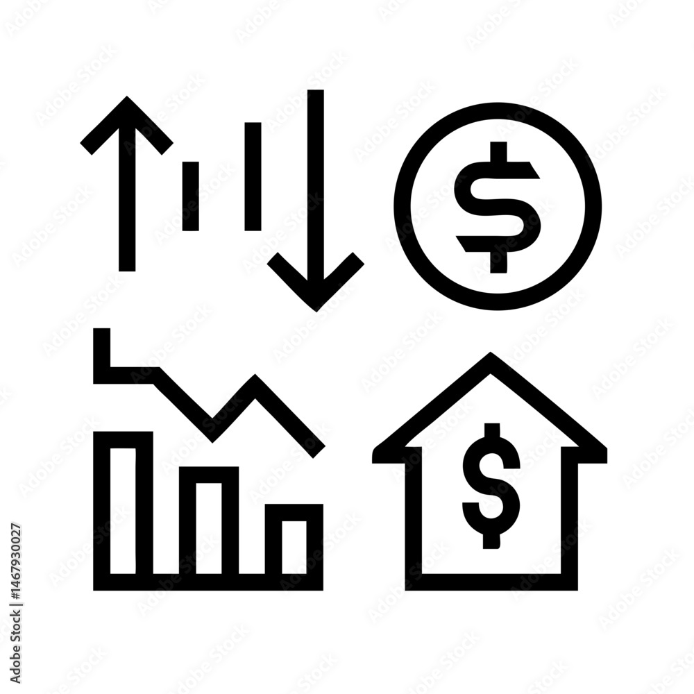 Increase and Decrease icon set. Growth, Upward Trend, Increase and Decrease, Profit Rise, Bar Chart Up, Sales Increase and Progress
Increase and Decrease icon set. Growth, Upward Trend, Increase and Decrease, Profit Rise, Bar Chart Up, Sales Increase and Progress