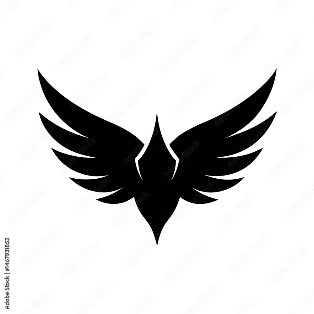 Fototapeta premium Long Curved Arrow Vector Silhouette Design