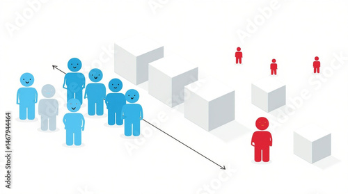 business team with graph