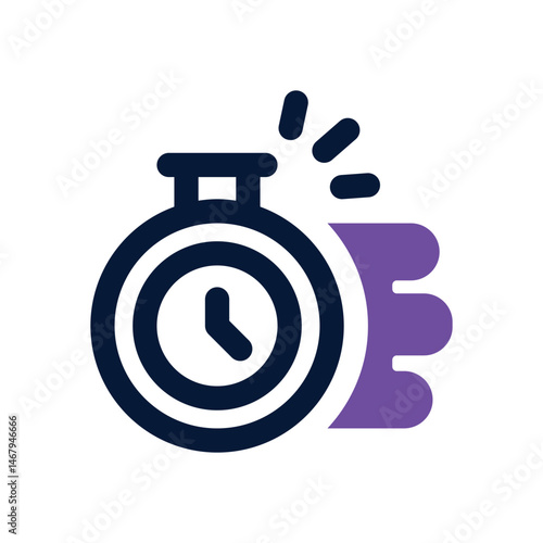fast time duotone icon. Sleek and modern vector icon for websites, mobile apps, marketing materials, and corporate design. Fully scalable and ready to use.