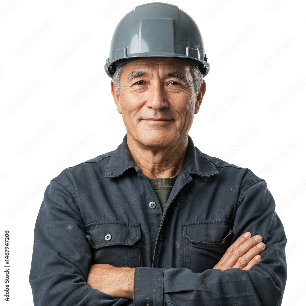 Elder Aged Construction Worker isolated on transparent background, thoughtful elderly Caucasian worker in work PNG Elder Aged Construction Worker isolated on transparent background, thoughtful elderly Caucasian worker in work PNG