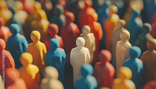 Bunte menschliche Figuren 