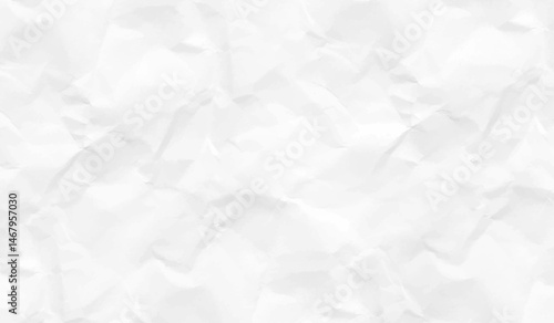 White paper wrinkled texture abstract background. wallpaper, webpage, copy space for text.