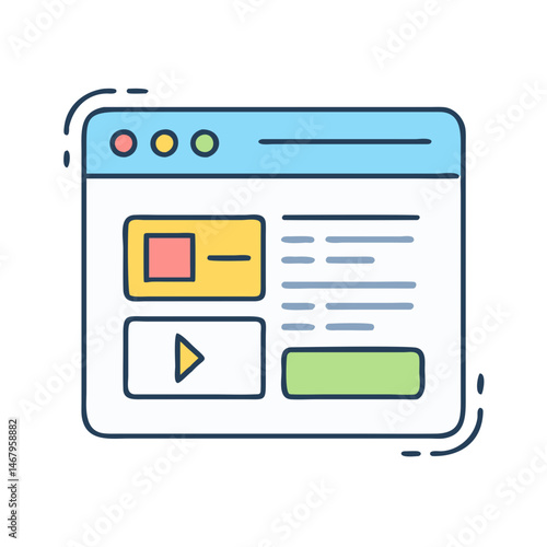 Website design interface template layout webpage graphic user interface ui ux design element app