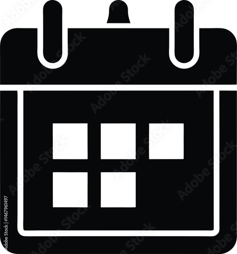 Calendar Page Icon Vector Illustration