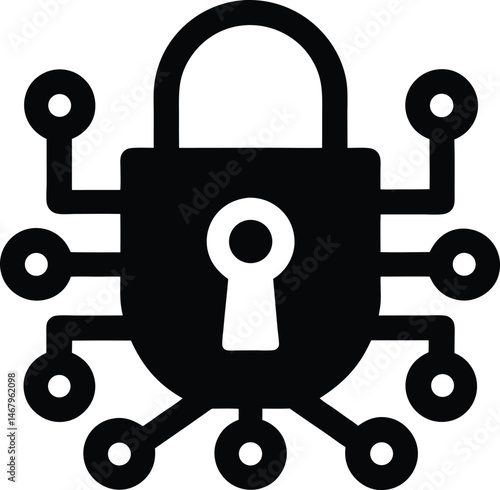 Data Encryption Icon Vector Illustration