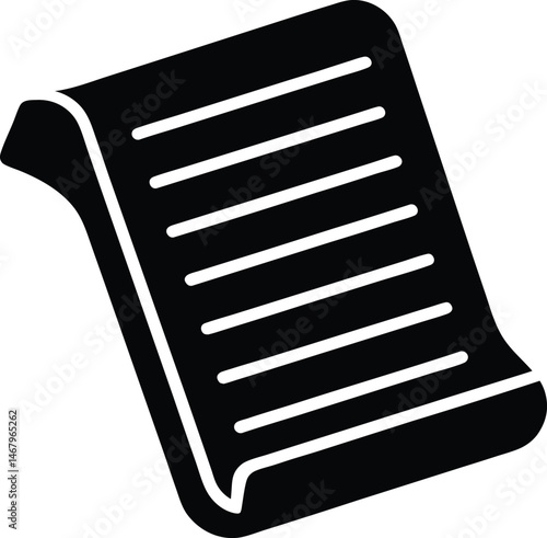 paper document contract icon vector illustration
