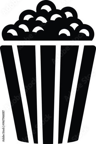 Popcorn Movie Icon Vector Illustration