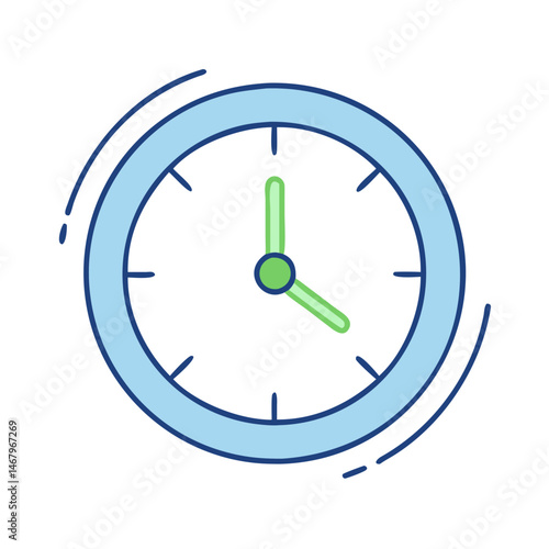 Clock time management schedule appointment reminder alarm deadline watch timer concept vector icon design