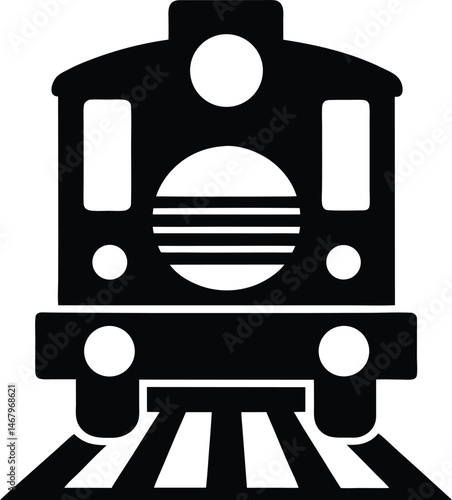 Train Railway Icon Vector Illustration