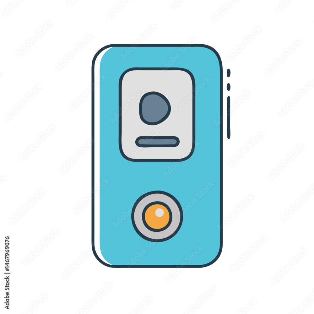 Portable media player music device mp3 player audio player digital music player gadget vector art Portable media player music device mp3 player audio player digital music player gadget vector art