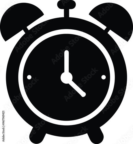 Alarm Clock Icon Vector Illustration