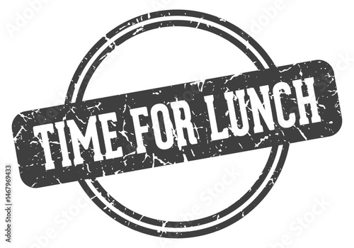 time for lunch stamp