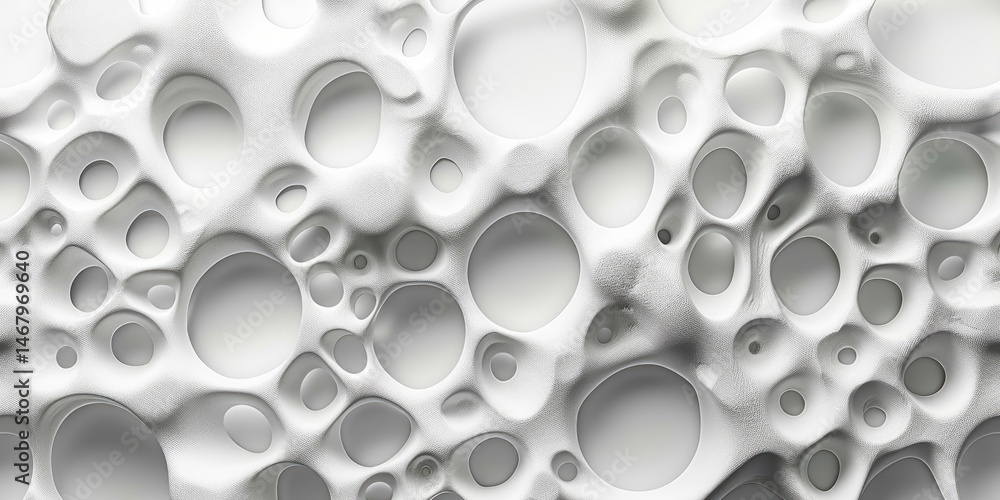 Abstract white organic structure with holes. Modern 3D texture design. Background image of 3D rendering white structure with hole. Abstract art of macrography of bone structure or wavy texture. AIG51. Abstract white organic structure with holes. Modern 3D texture design. Background image of 3D rendering white structure with hole. Abstract art of macrography of bone structure or wavy texture. AIG51.